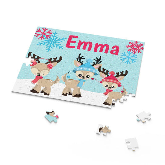 Personalized Reindeer Christmas Puzzle | Stocking Stuffers