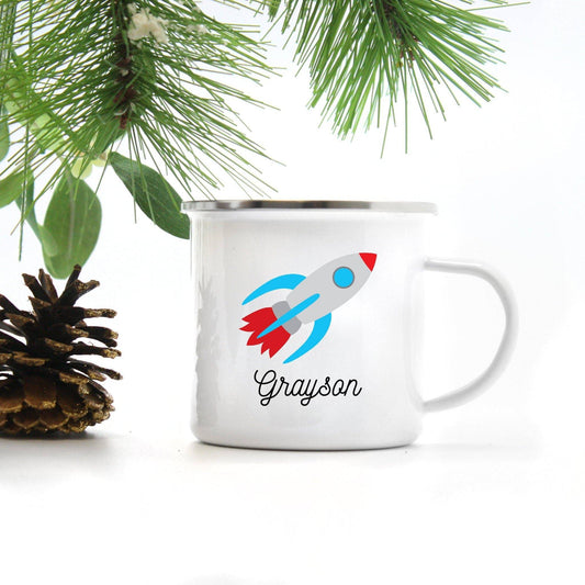 Personalized Rocketship Mug