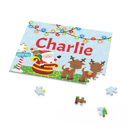 Personalized Santa's Sleigh Puzzle | Stocking Stuffers