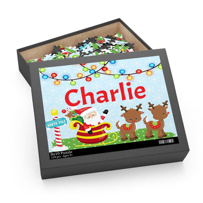 Personalized Santa's Sleigh Puzzle | Stocking Stuffers