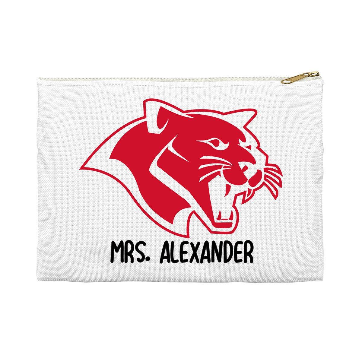 Personalized School Mascot Pencil Bag - Cougars