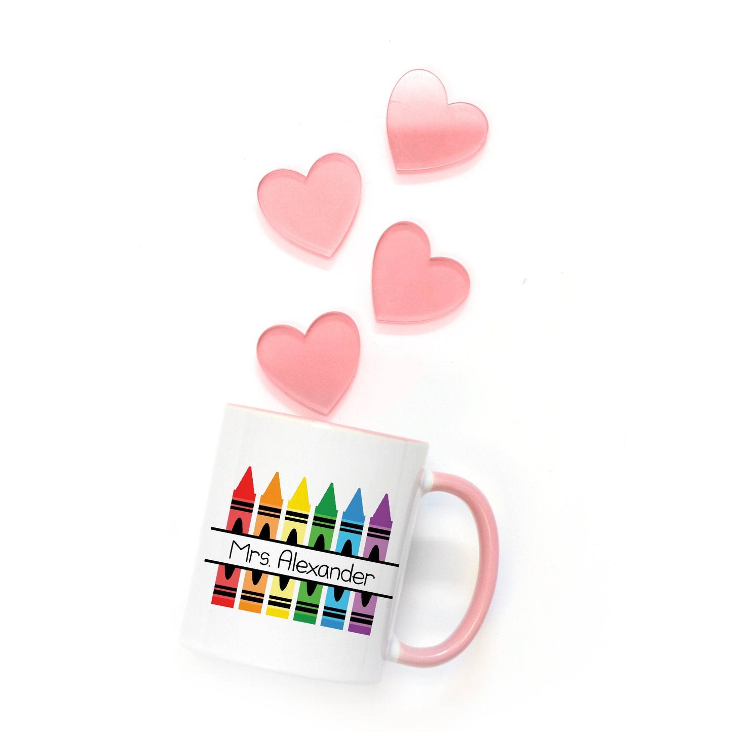 Personalized Teacher Mug - Crayon Box