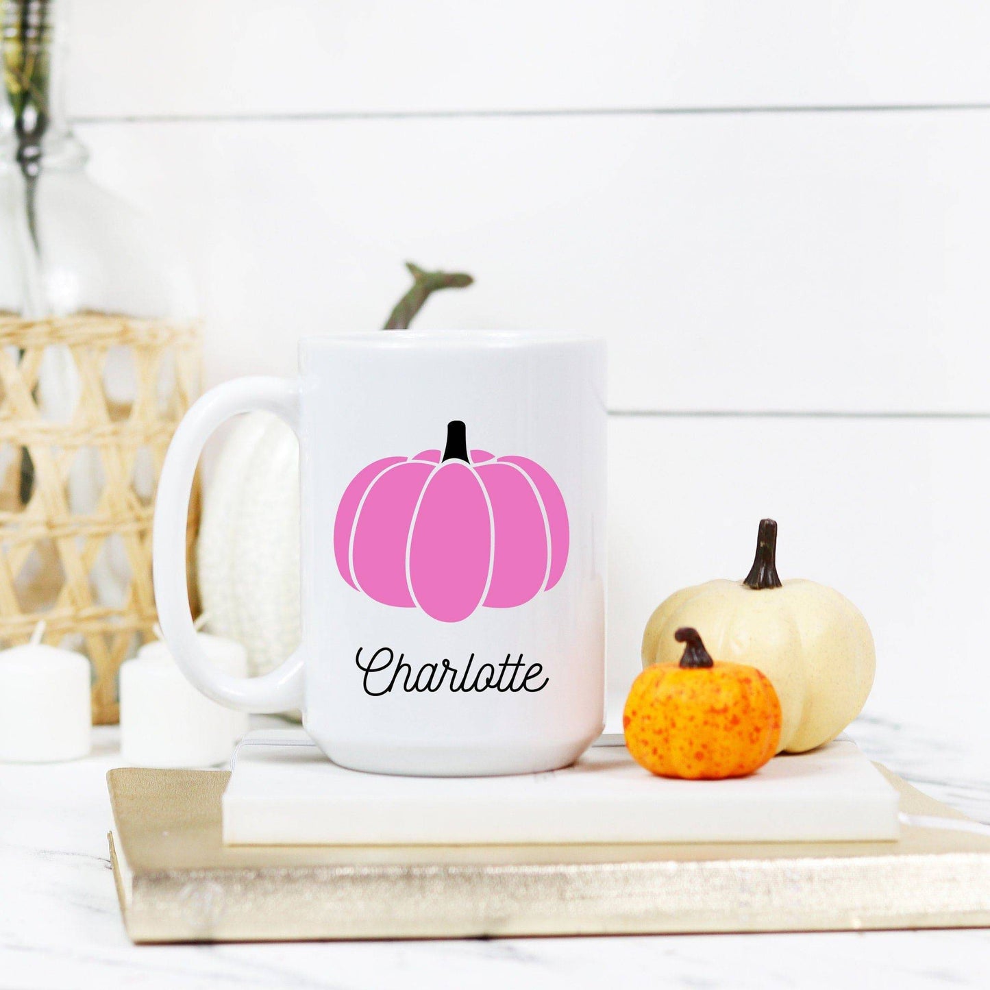 Pink Pumpkin Mug | Fall Mug