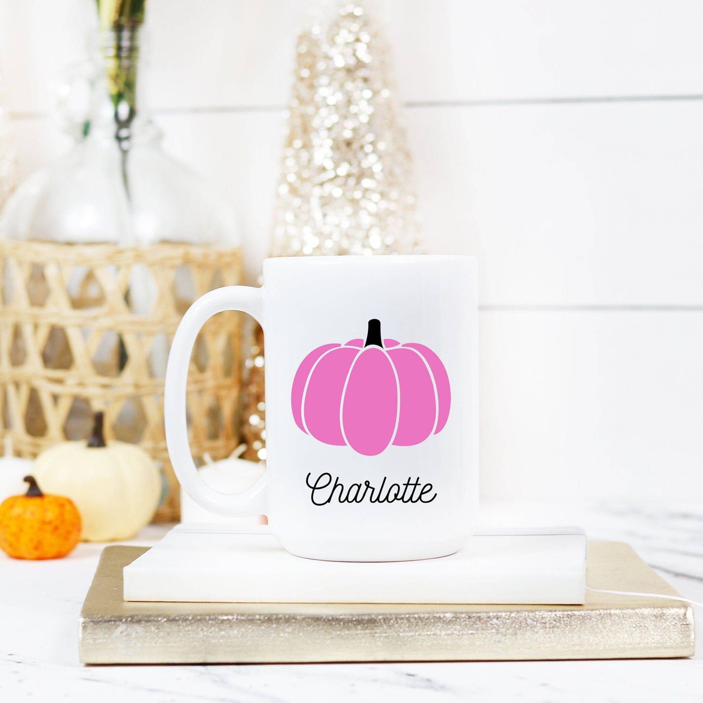 Pink Pumpkin Mug | Fall Mug