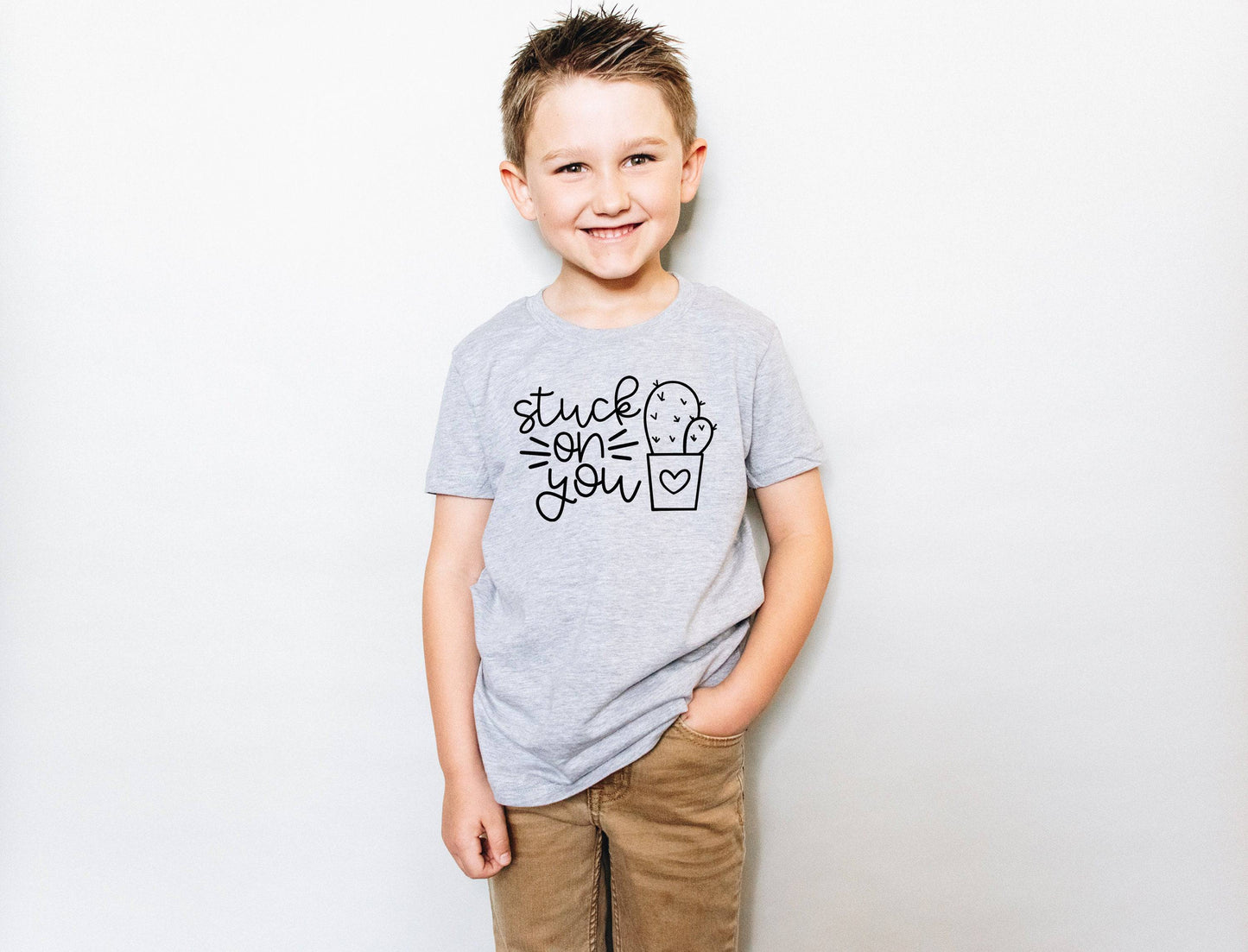 Stuck On You Shirt - Kids Valentines Shirt