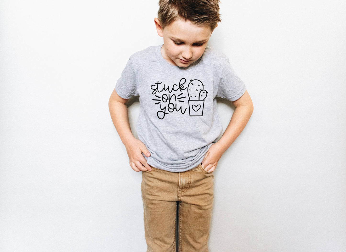 Stuck On You Shirt - Kids Valentines Shirt