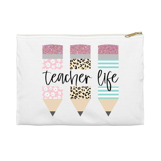 Teacher Life Canvas Pencil Bag - Teacher Gift