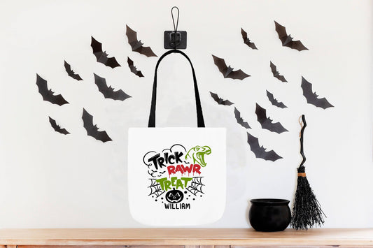 Trick or Treat Bags - Personalized Dinosaur Halloween Bag