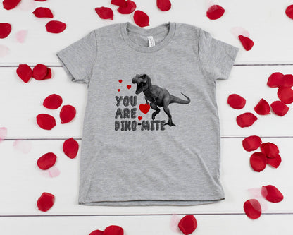 You Are Dino-Mite - Boys Valentine's Day Shirt